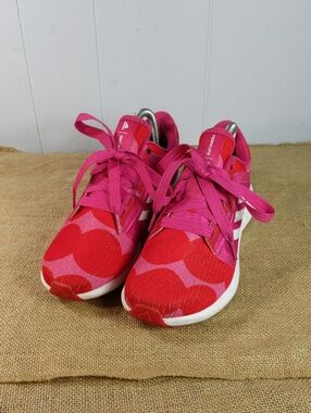Adidas X Marimekko Edge Lux 4 Women's Running Shoes Sz 8, Pink/Red/White